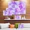 Designart - Light Purple Fractal Texture - Abstract Canvas Art Print